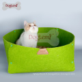 DogLemi 2 en 1 Nature Pet lit couverture feutre animal de compagnie et chat lit